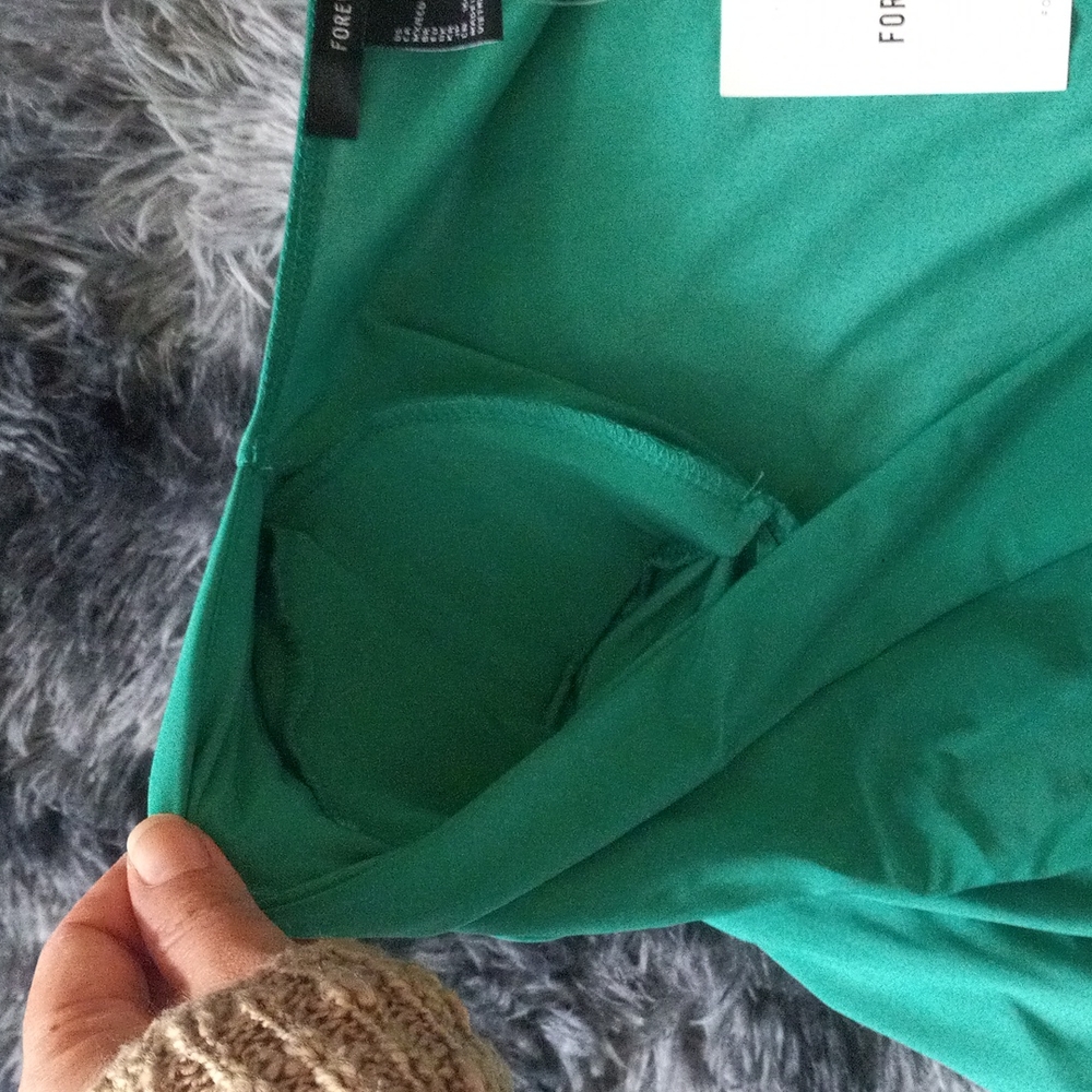 NWT Green Bodysuit Forever 21 size small - Picture 5 of 11